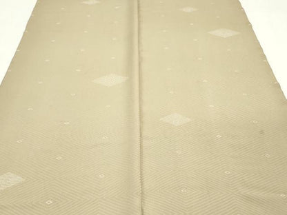 平和屋着物▼小紋　解き反物　着尺　花菱紋　裁断済み　逸品　DABK3835zy