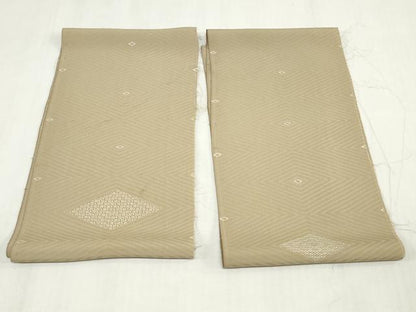 平和屋着物▼小紋　解き反物　着尺　花菱紋　裁断済み　逸品　DABK3835zy