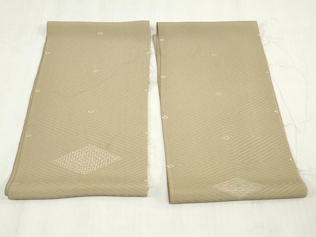 平和屋着物▼小紋　解き反物　着尺　花菱紋　裁断済み　逸品　DABK3835zy