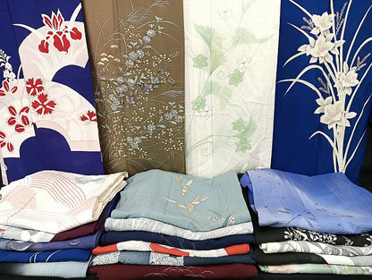平和屋着物■夏物 訪問着 絽 まとめて20点 蜻蛉 菖蒲 花柄 暈し染め 金銀彩 着用可能多数 全て正絹 mmm1525