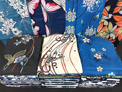 平和屋着物■浴衣 まとめて 45点 蝶 花柄 立波 ラメ 注ぎ染め など 着用可能多数 未使用品あり mmm1537
