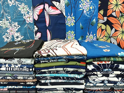 平和屋着物■浴衣 まとめて 45点 蝶 花柄 立波 ラメ 注ぎ染め など 着用可能多数 未使用品あり mmm1537