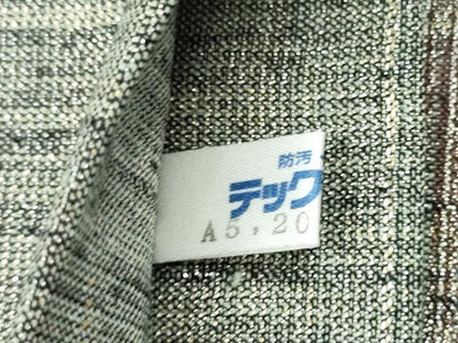 平和屋着物●両面　全通柄袋帯　紬地　藤　金糸　正絹　逸品　CABM9848hy