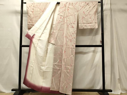 平和屋着物■上質な小紋　組み紐　正絹　逸品　CABM1107oy