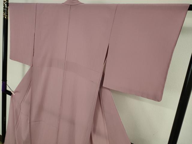 平和屋着物＊極上　夏物　洗える最高級着物　＜英＞はなぶさ謹製　色無地　紅藤色　逸品　未使用　DZAB5357kh6