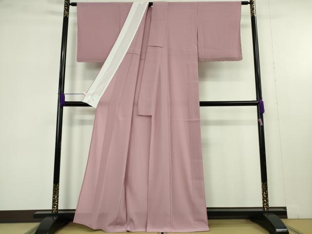 平和屋着物＊極上　夏物　洗える最高級着物　＜英＞はなぶさ謹製　色無地　紅藤色　逸品　未使用　DZAB5357kh6