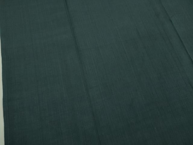 平和屋本店▽極上　男性　本場結城紬　重要無形文化財　単衣　色無地　青藍色　証紙付き　逸品　DZAA8145kh6