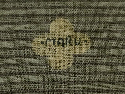 平和屋本店●極上　Maru　Factory　丸山正　紬　変わり市松　逸品　DZAB7639kh6