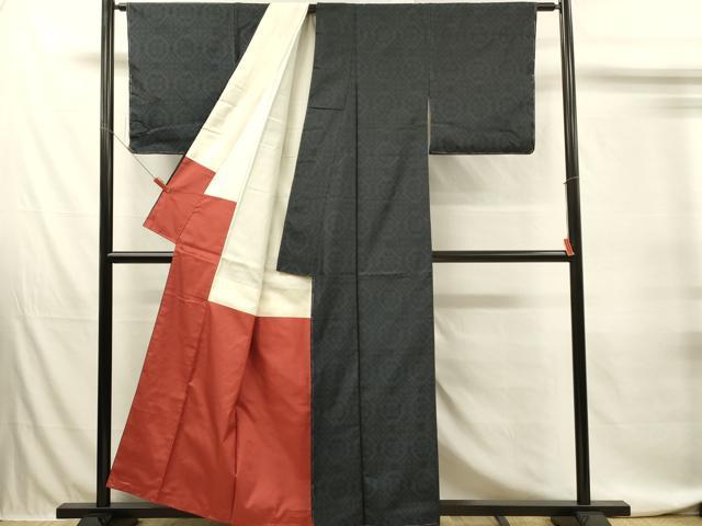 平和屋着物■本場大島紬　花尽くし　正絹　逸品　未使用　DABJ5826qp