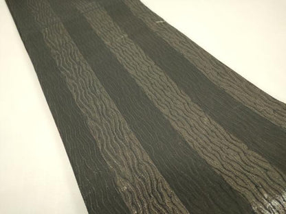 平和屋着物▼両面　六通柄袋帯　舞桜文　金糸　正絹　逸品　DABK4124az