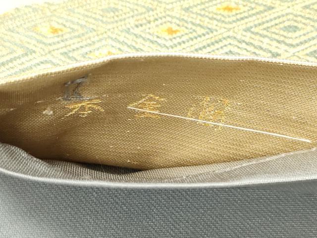 平和屋本店▼六通柄袋帯　光彩小袖文　本金箔　正絹　逸品　DABK5063ea