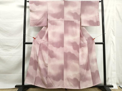 平和屋着物■上質な小紋　霞雲文　暈し染め　正絹　逸品　DABK6170qa