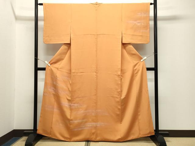 平和屋着物●人間国宝　福田喜三郎　訪問着　霞文　暈し染め　金彩　正絹　逸品　CABM5129gh