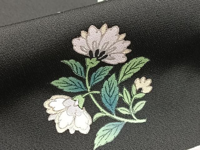平和屋着物●豪華黒留袖　花車更紗花文　金銀彩　正絹　逸品　BAAY9186yc