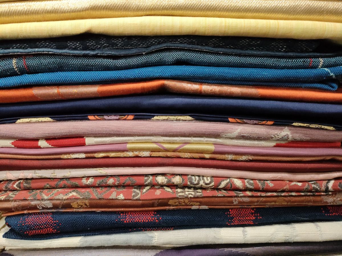 平和屋本店■名古屋帯 まとめて100点 乱菊 更紗 花柄 宝相華 手描き 駒刺繍 金銀糸 など 着用可能多数 未使用品あり 全て正絹 ppp0009