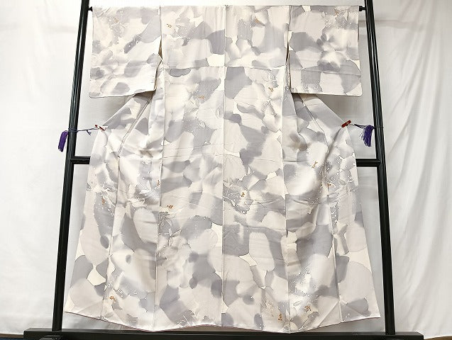 平和屋着物■上質な小紋　葡萄蔦の葉文　暈し染め　正絹　逸品　CABM6596ua