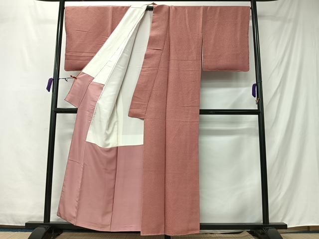平和屋着物■上質な色無地　薄紅色　正絹　逸品　未使用　CABM6601ua