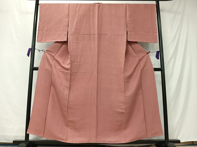 平和屋着物■上質な色無地　薄紅色　正絹　逸品　未使用　CABM6601ua