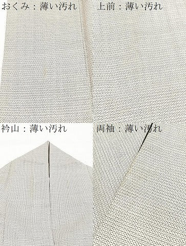 平和屋着物■本場大島紬　白大島　100亀甲　総詰め　正絹　逸品　BAAY5957yc