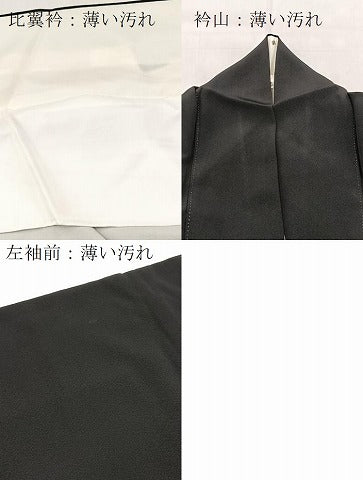 平和屋着物■豪華黒留袖　作家物　御所車流水花文　暈し染め　金銀彩　正絹　逸品　BAAY9221yc