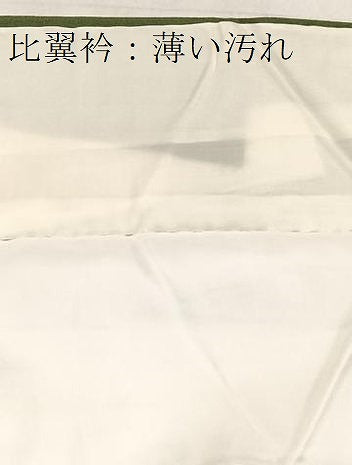 平和屋着物■豪華色留袖　刺繍　飛鶴風景文　金彩　銀糸　正絹　逸品　BAAY9231yc