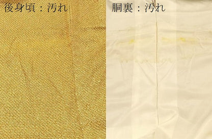 平和屋着物■大変加工の良い総絞り小紋　正絹　逸品　BAAY9104yc