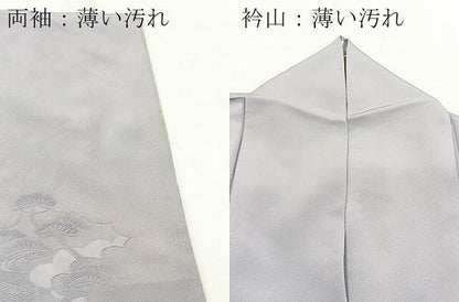 平和屋着物■訪問着　地紋起こし　流水風景文　暈し染め　正絹　逸品　BAAY9320yc