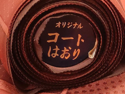 平和屋着物▼羽織・コート　反物　羽尺　幾何学文様　逸品　未使用　DABJ9681we