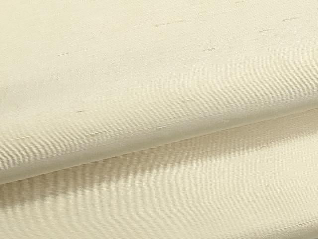 平和屋着物▼白生地　反物　着尺　生成り色　お召縮緬　逸品　未使用　DABJ9722we