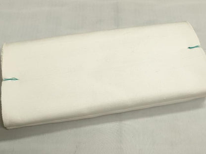 平和屋着物▼白生地　反物　着尺　生成り色　お召縮緬　逸品　未使用　DABJ9735we