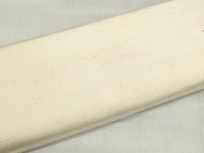 平和屋着物▼白生地　反物　着尺　生成り色　お召縮緬　逸品　未使用　DABJ9722we