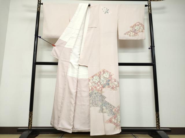平和屋着物●訪問着　絞り　辻が花　正絹　逸品　DABK0786ud