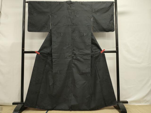 平和屋着物■本場大島紬　7マルキ　流水花文　正絹　逸品　未使用　DABK5636sf