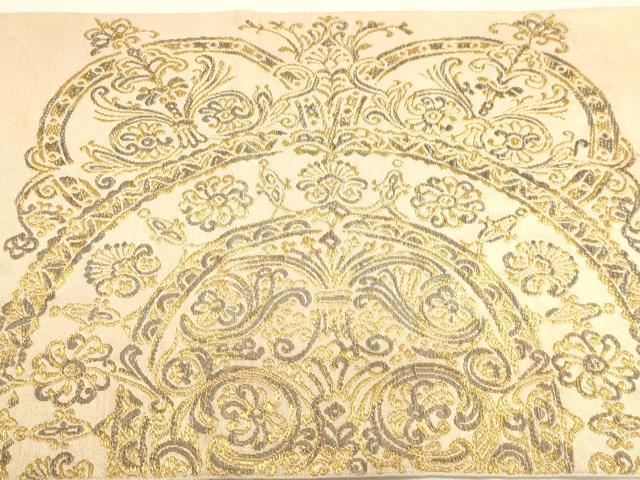 平和屋着物◎太鼓柄　本袋帯　洋花文　金糸　正絹　逸品　DABK5710sf