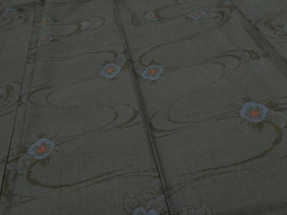 平和屋着物■本場大島紬　7マルキ　流水花文　正絹　逸品　未使用　DABK5636sf