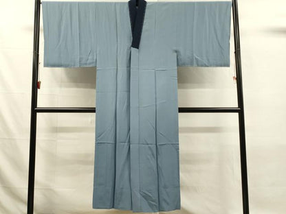 平和屋着物■男性　長襦袢　無双仕立て　風景松文　暈し染め　正絹　逸品　DABJ5990qp