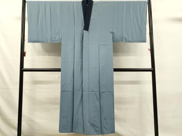 平和屋着物■男性　長襦袢　無双仕立て　風景松文　暈し染め　正絹　逸品　DABJ5990qp