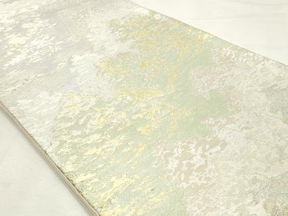 平和屋着物◎六通柄袋帯　樹林文　金銀糸　正絹　逸品　DABK8593cm