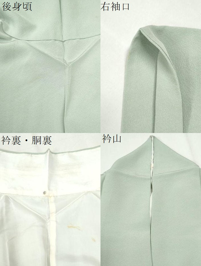 平和屋着物●上質な色無地　千草鼠色　ますいわ屋扱い　正絹　逸品　CABM4213yc