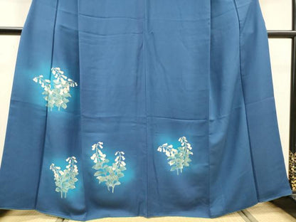 平和屋着物●訪問着　草花　暈し染　正絹　逸品　DABJ7837fe