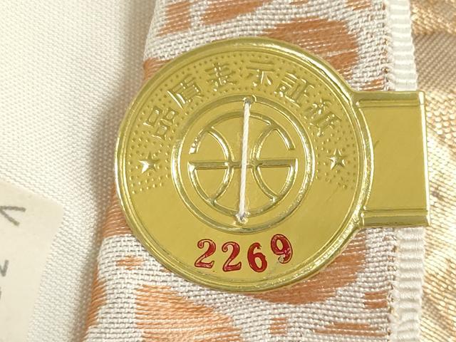 平和屋着物▼西陣　名古屋帯　帯反物　辻が花　金糸　証紙付き　逸品　未使用　DABJ9798we