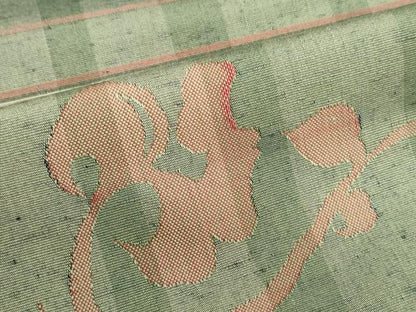 平和屋着物●名古屋帯　帯反物　紬地　抽象文様　逸品　DABJ9799we