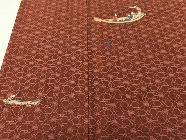 平和屋着物■訪問着　総刺繍　人物筏文　正絹　逸品　CABN2126xe