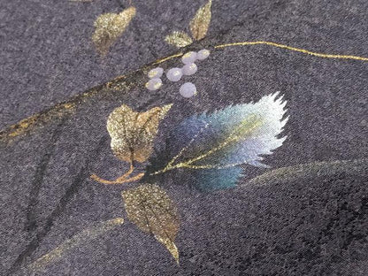 平和屋着物●和紙染染色作家・植村彩弘　訪問着　南天文　暈し染め　金彩　やまと誂製　正絹　逸品　CABM5220gh