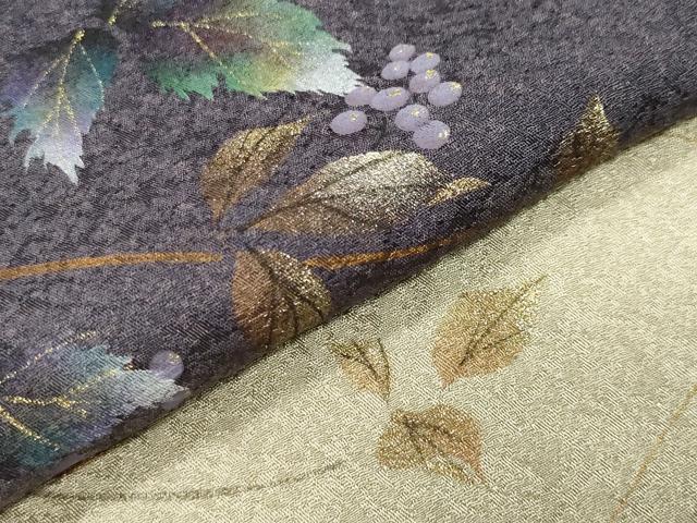 平和屋着物●和紙染染色作家・植村彩弘　訪問着　南天文　暈し染め　金彩　やまと誂製　正絹　逸品　CABM5220gh