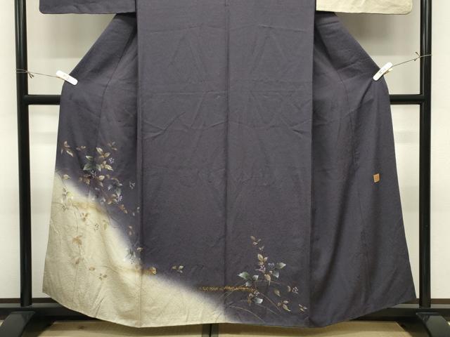 平和屋着物●和紙染染色作家・植村彩弘　訪問着　南天文　暈し染め　金彩　やまと誂製　正絹　逸品　CABM5220gh