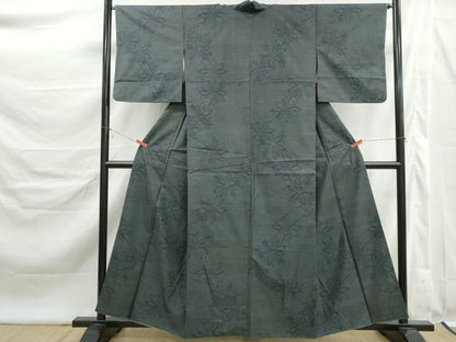 平和屋着物■本場大島紬　9マルキ　舞花文　正絹　逸品　DABK6309qa