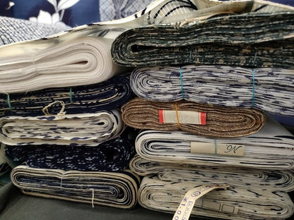 平和屋本店■浴衣反物 まとめて 45点 花柄 寿字 綿絽 江戸ゆかた 女性自身ゆかた など 全て未使用 ppp0024