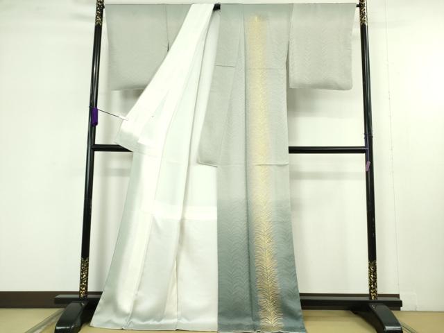 平和屋本店●極上　皇室献上作家　北出与三郎　訪問着　大王松　暈し染め　金彩　ロング丈　逸品　未使用　DZAB5423kh6