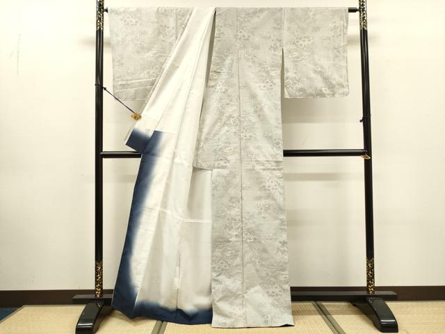平和屋着物■大島紬　風景花文　証紙付き　正絹　逸品　DABK6958ya